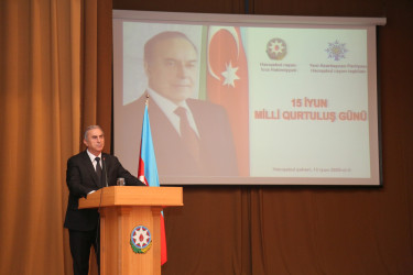 Hacıqabul rayonunda 15 iyun Milli Qurtuluş Günü münasibəti ilə "Milli Qurtuluş Günü - müasir dövrümüzün qürur salnaməsi” adlı tədbir keçirildi.