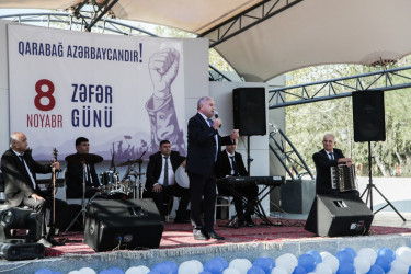 Hacıqabul rayonunda “8 Noyabr - Zəfər Günü” münasibətilə konsert proqramı keçirildi.