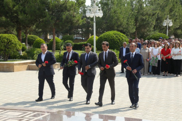 Hacıqabulda ”5 iyun - Su təsərrüfatı və meliorasiya işçiləri günü” qeyd edildi.