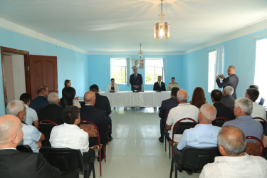 Hacıqabul rayonunun Pirsaatçay kəndində növbəti səyyar qəbul-görüş keçirildi.