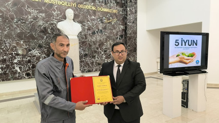 Hacıqabulda ”5 iyun - Su təsərrüfatı və meliorasiya işçiləri günü” qeyd edildi.