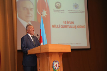 Hacıqabul rayonunda 15 iyun Milli Qurtuluş Günü münasibəti ilə "Milli Qurtuluş Günü - müasir dövrümüzün qürur salnaməsi” adlı tədbir keçirildi.