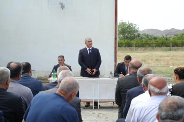 Hacıqabul rayonunun Qubalı kəndində növbəti səyyar qəbul-görüş keçirildi.