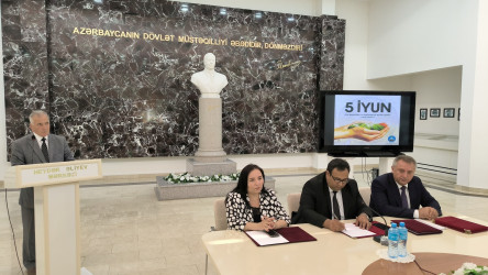 Hacıqabulda ”5 iyun - Su təsərrüfatı və meliorasiya işçiləri günü” qeyd edildi.