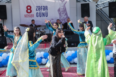 Hacıqabul rayonunda “8 Noyabr - Zəfər Günü” münasibətilə konsert proqramı keçirildi.