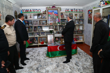 Hacıqabul Rayon İcra Hakimiyyətinin başçısı Sevindik Hətəmov Hacıqabul şəhərinin Vətən müharibəsində və Antiterror əməliyyatında şəhid olmuş şəxslərinin ailə üzvlərini ziyarət etdi.