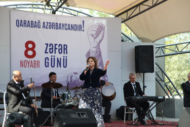 Hacıqabul rayonunda “8 Noyabr - Zəfər Günü” münasibətilə konsert proqramı keçirildi.