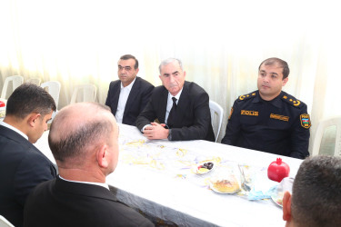 Hacıqabul Rayon İcra Hakimiyyətinin başçısı Sevindik Hətəmov rayonun Qubalıbalaoğlan və Rəncbər kəndlərinin Vətən müharibəsində və Antiterror əməliyyatında şəhid olmuş şəxslərinin ailə üzvlərini ziyarət etdi.