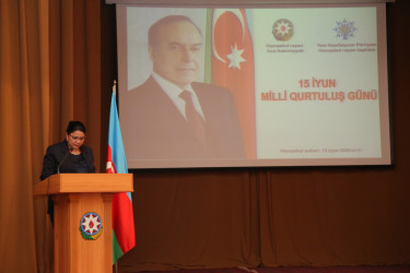 Hacıqabul rayonunda 15 iyun Milli Qurtuluş Günü münasibəti ilə "Milli Qurtuluş Günü - müasir dövrümüzün qürur salnaməsi” adlı tədbir keçirildi.