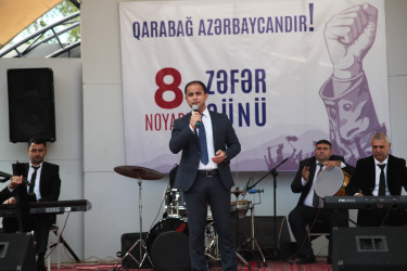 Hacıqabul rayonunda “8 Noyabr - Zəfər Günü” münasibətilə konsert proqramı keçirildi.