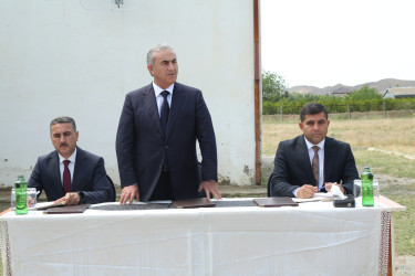Hacıqabul rayonunun Qubalı kəndində növbəti səyyar qəbul-görüş keçirildi.