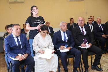 Hacıqabul Rayon İcra Hakimiyyətində növbəti vətəndaş qəbulu keçirildi.