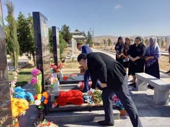 Hacıqabul şəhərində Vətən Müharibəsi Şəhidi Baladov Ruslan Allahyar oğlunun xatirəsi doğum günündə anılıb.