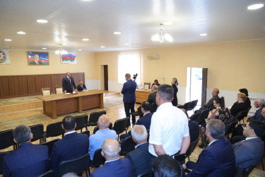 Hacıqabul Rayon İcra Hakimiyyətində növbəti vətəndaş qəbulu keçirildi.